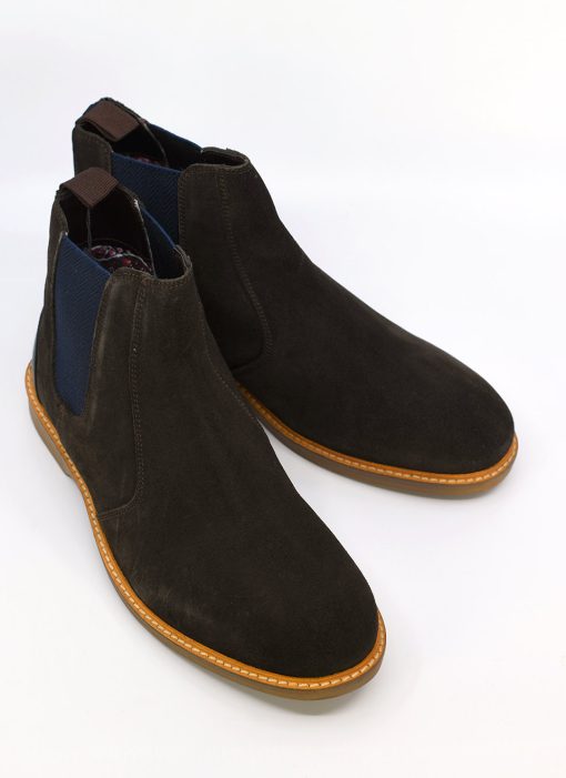 Modshoes-Gabicci-Chelsea-Boots-Chocolate-Suede-02