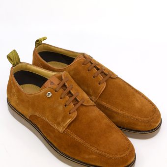 Gabicci Squire Shoes  - Lace Up Shoes In Tan Suede Image