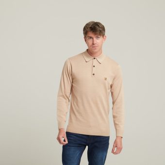 Gabicci Francesco Granola - Long Sleeve Polo Image