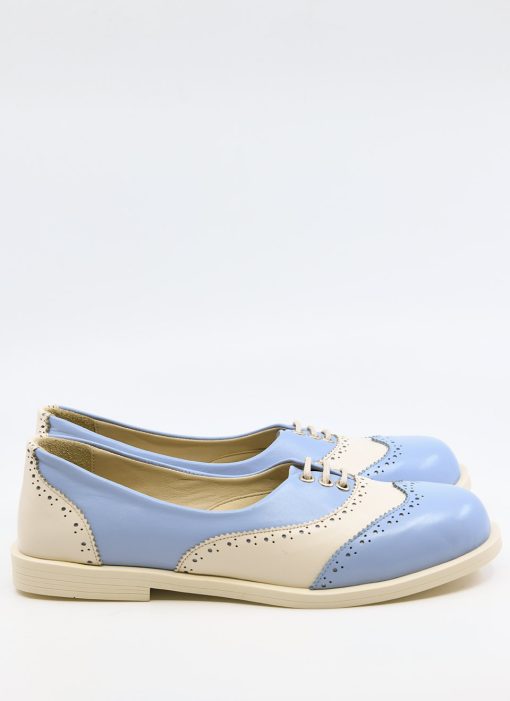 Modshoes-The-Skipper-Womens-Ladies-Brogues-40s-50s-Rock-N-Roll-Dancing-Days-In-Baby-blue-and-Cream-02