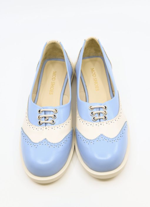 Modshoes-The-Skipper-Womens-Ladies-Brogues-40s-50s-Rock-N-Roll-Dancing-Days-In-Baby-blue-and-Cream-06