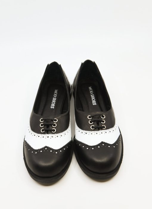 Modshoes-The-Skipper-Womens-Ladies-Brogues-40s-50s-Rock-N-Roll-Dancing-Days-In-Black-and-White-02