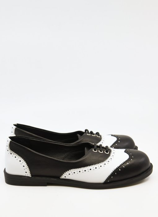 Modshoes-The-Skipper-Womens-Ladies-Brogues-40s-50s-Rock-N-Roll-Dancing-Days-In-Black-and-White-03