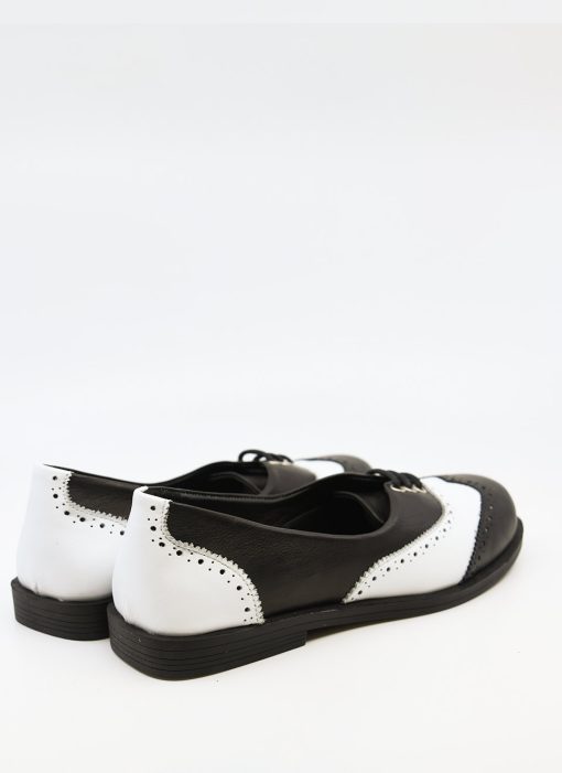 Modshoes-The-Skipper-Womens-Ladies-Brogues-40s-50s-Rock-N-Roll-Dancing-Days-In-Black-and-White-05