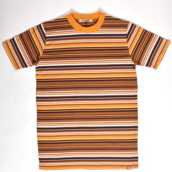 The 'Surfs Up' by 66 Clothing - Retro Colourway Striped 60s Vintage Surf Inspired T-Shirt Image