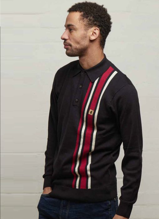 Gabicci-at-Modshoes-and-66-Clothing-Long-Sleeve-Polo-in-Navy-with-Mod-Stripes-2024-02