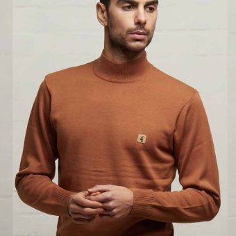 Gabicci Duke Walnut - Turtle Neck Jumper Image