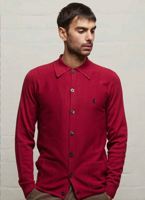 Gabicci-at-Modshoes-and-66-Clothing-button-through-top-Classic-Range-Lavell-in-Cherry-2024-01