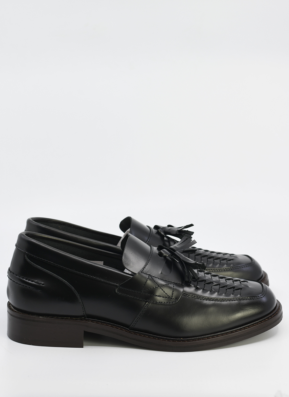 Black tassel loafers womens online