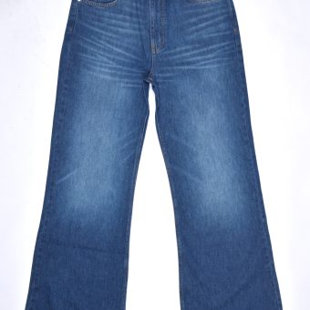 JJ24 Flared Mid Blue Jeans - by 66 Clothing Image