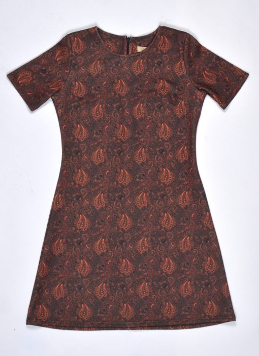 66-Clothing-The-Carly-With-Sleeves-Dress-In-Brown-and-Orange-Paisley-03