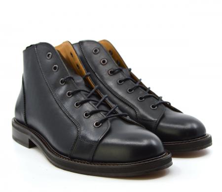 Black Monkey Boots Version 4 – New Leather Upper – Leather Sole – Mod Shoes