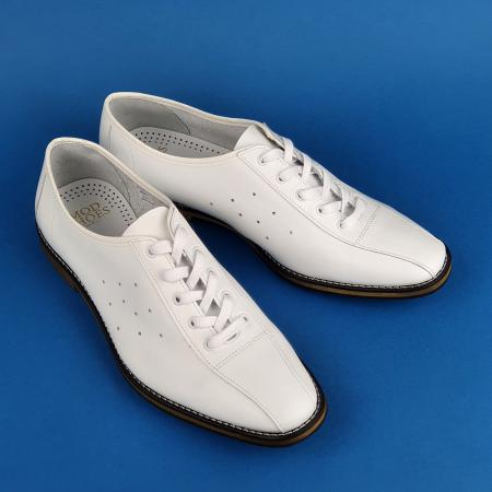 All White Bowling Shoes – The Strike – Mod Style – Mod Shoes